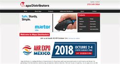 Desktop Screenshot of mapadistributors.com